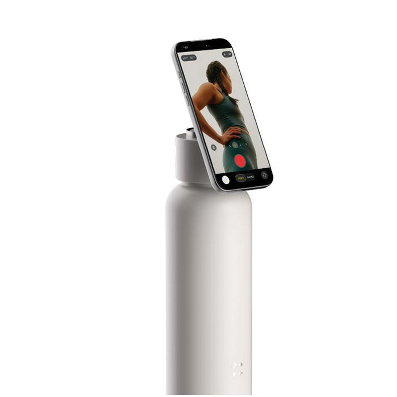 MOMAX 1-Vibe Bottle Magnetic Wireless Speaker Flask | 750ml | 3W Speaker | IPX7 | White - Image 2