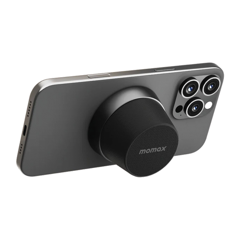 MOMAX 1-VIBE GO Magnetic Wireless Speaker – Black - Image 2