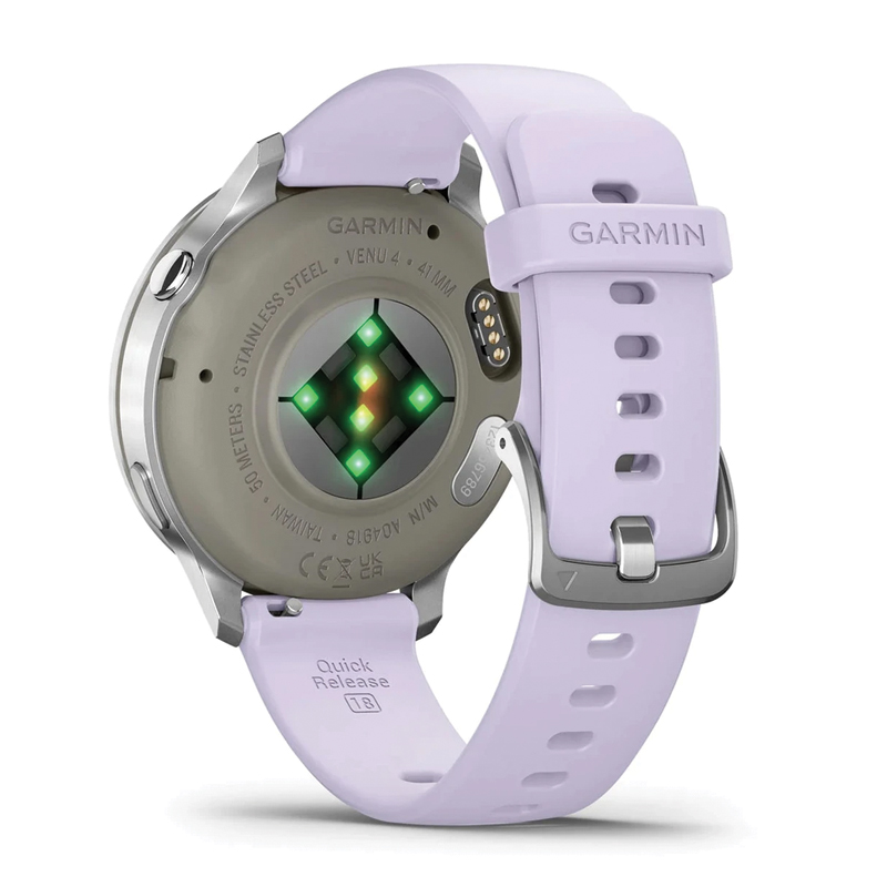 Garmin Venu 4 (41mm) GPS Smartwatch | Wi-Fi | Gray with Silver + Periwinkle | Worldwide | 010-03013-01 - Image 2