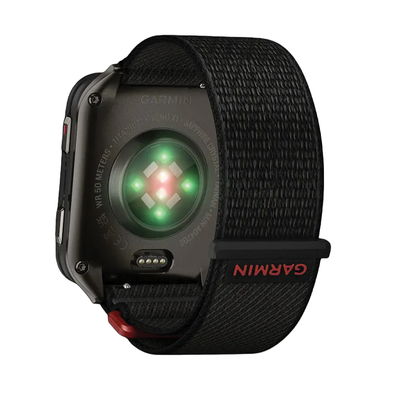 Garmin Venu X-1 | Thin and Lightweight GPS Smartwatch | AMOLED Display | Advanced Health and Fitness Features | Black with Slate Titanium Caseback and Black ComfortFit Nylon Band - Image 2