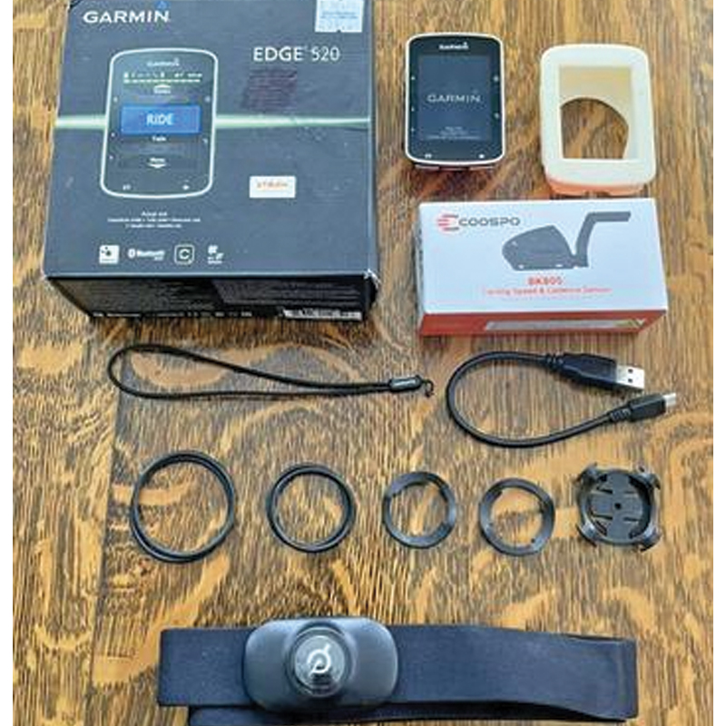 Garmin Edge® 520 Bundle GPS Cycling Computer | GPS/GLONASS | Heart Rate Monitor | Speed & Cadence Sensors | 2.3-inch Colour Display | 15-Hour Battery | IPX7 | 010-01369-00 - Image 2