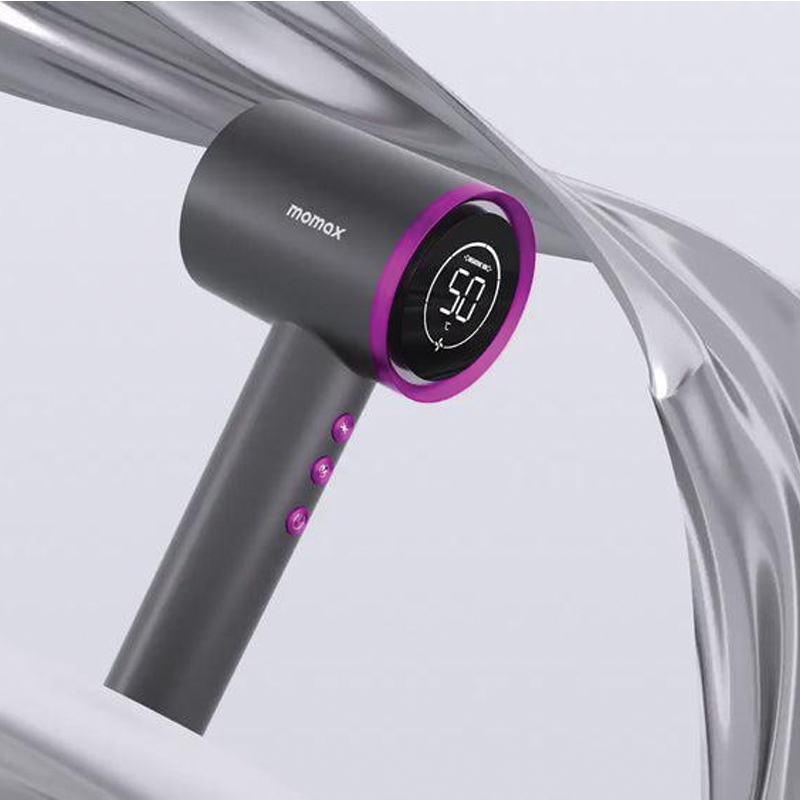 MOMAX Ultra Hair Ultra-Speed ION Hair Dryer – Black - Image 2