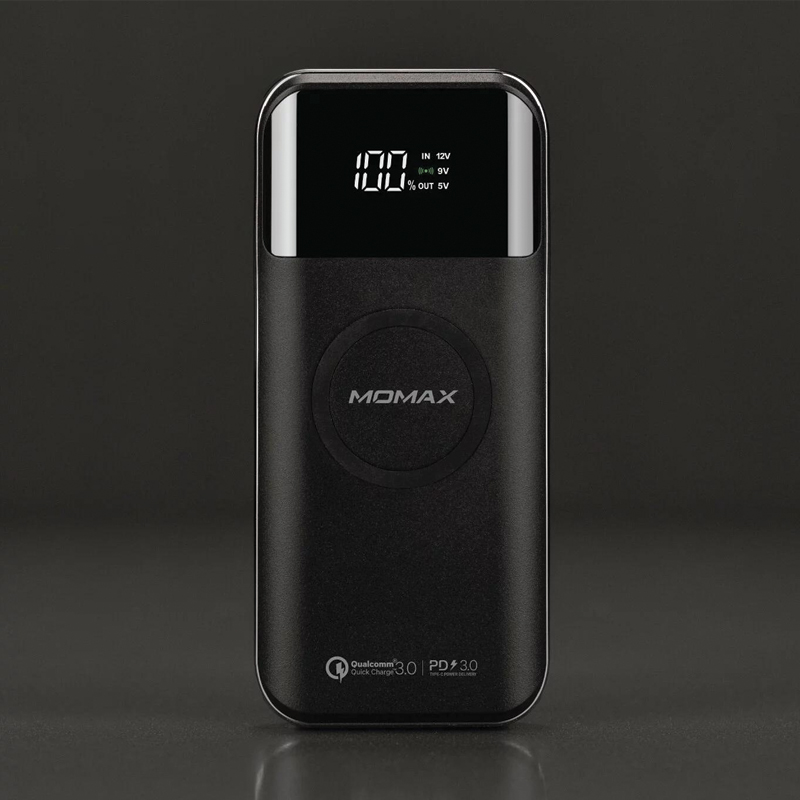 MOMAX Q.Power Air 2+ 20000mAh Wireless Power Bank – Black - Image 2