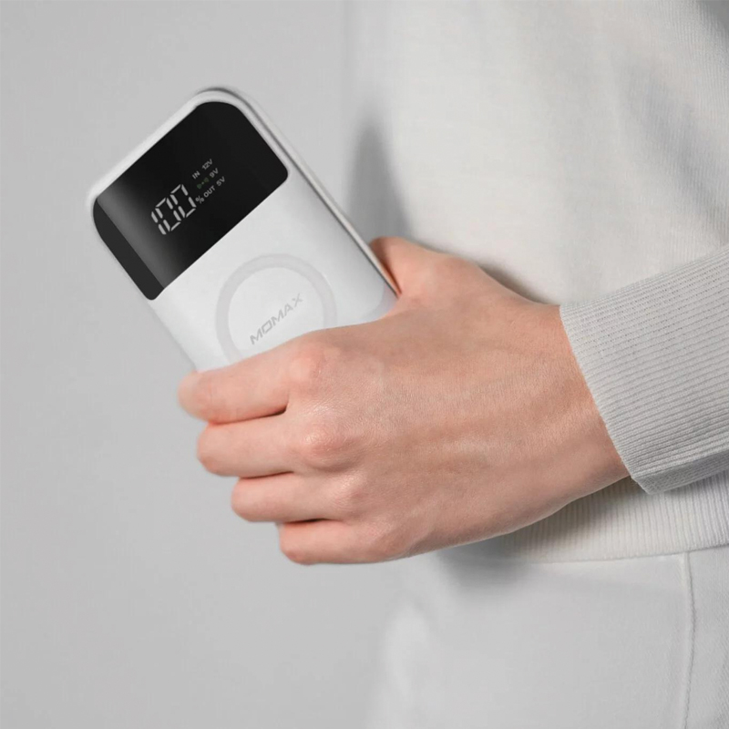 MOMAX Q.Power Air 2+ 20000mAh Wireless Power Bank – White - Image 2