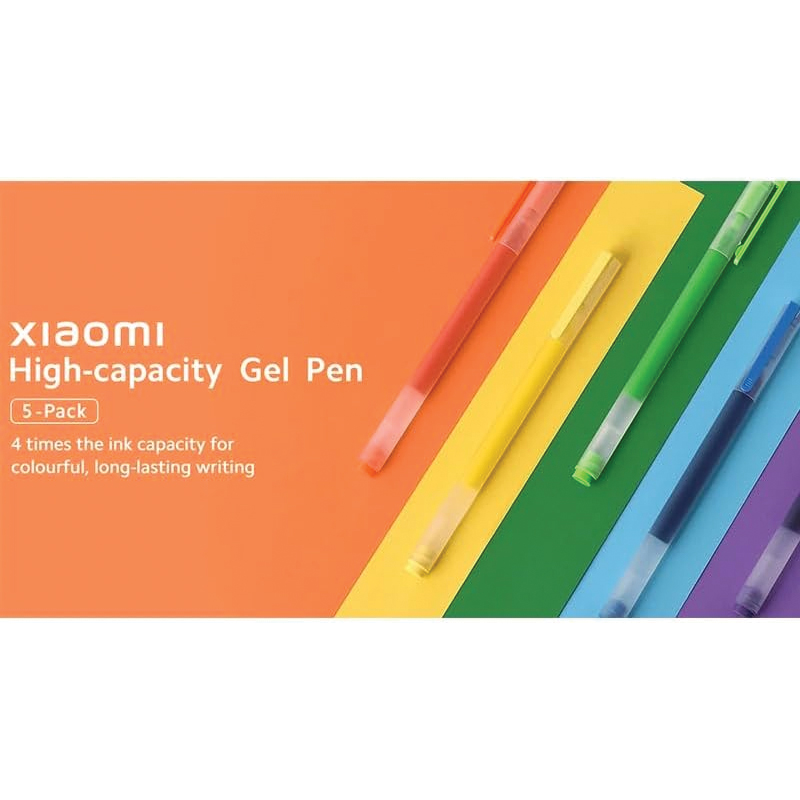 XIAOMI HIGH CAPACITY GEL PEN (5 PACK) - Image 2
