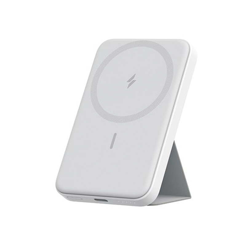 Anker MagGo Power Bank – 5,000mAh | 7.5W | Magnetic | Foldable Stand | White - Image 2