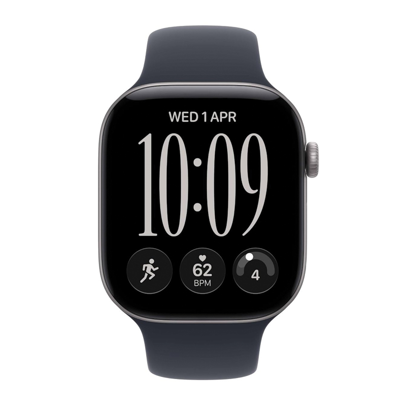 Apple Watch Series 12 GPS 46mm Space Grey Aluminium Case with Navy Blue Sport Band – M/L – MJEJ4AF/A - Image 2