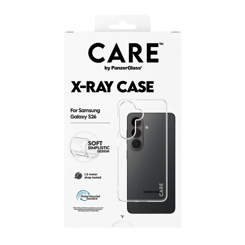 CARE™ by PanzerGlass® X-Ray Case for Samsung Galaxy S26 | Transparent Protective Case | Slim Profile | Shock & Drop Protection | Scratch Resistant | Wireless Charging Compatible | Crystal Clear - Image 2