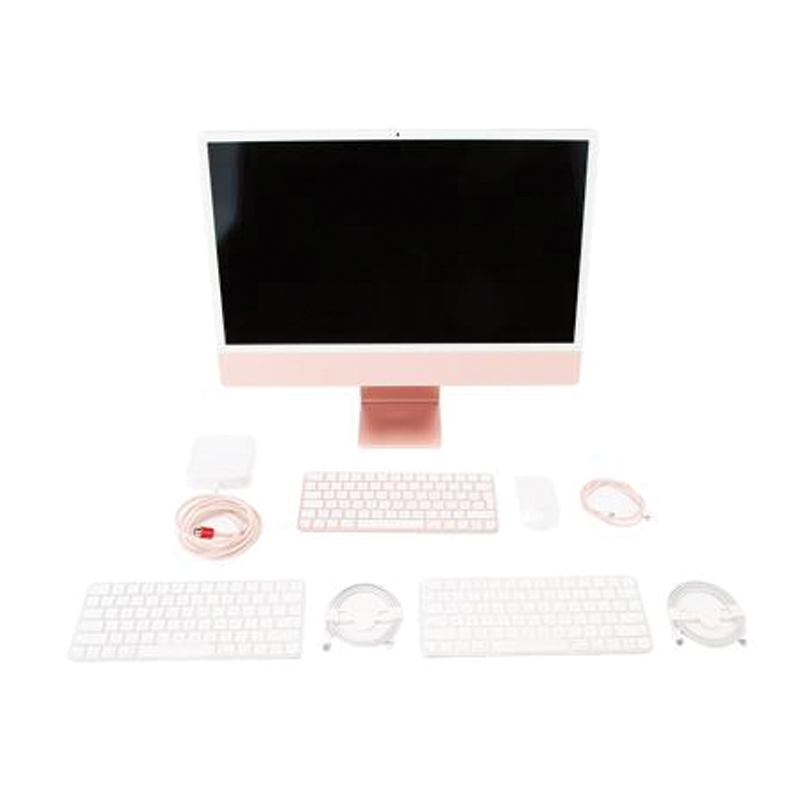 Apple iMac 24-inch M1 – 8-Core CPU / 7-Core GPU / 8GB / 256GB SSD – Pink - Image 3