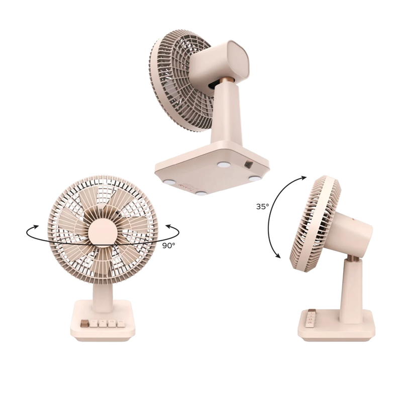 MOMAX 1°Pod Desktop Wireless Mini Fan – 4000mAh – 2200 RPM – USB-C – IF20L2 – Desert Titanium - Image 3