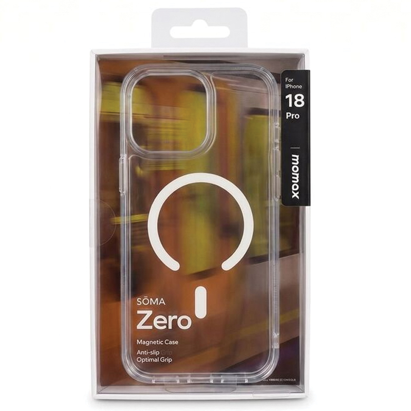 MOMAX Soma Zero Magnetic Case for iPhone 18 Pro Max 6.9″ – MXAP26XLT – Clear - Image 3