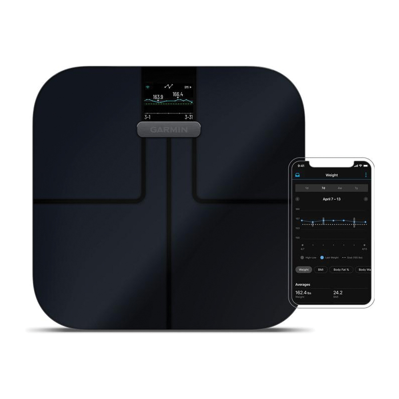 Garmin Index™ S2 Smart Scale | Smart Body Composition Scale | Wi-Fi | Bluetooth | Up to 16 Users | Black | 010-02294-12 - Image 3