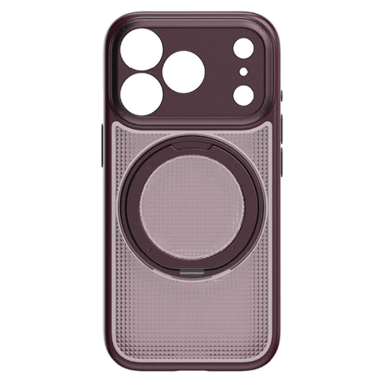 MOMAX Soma Crystal Magnetic Case for iPhone 18 Pro Max 6.9″ – Burgundy - Image 3