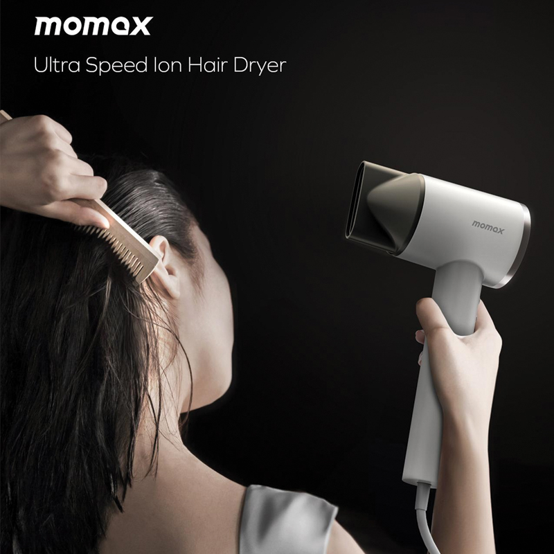 MOMAX Ultra Hair Ultra-Speed ION Hair Dryer – White - Image 3