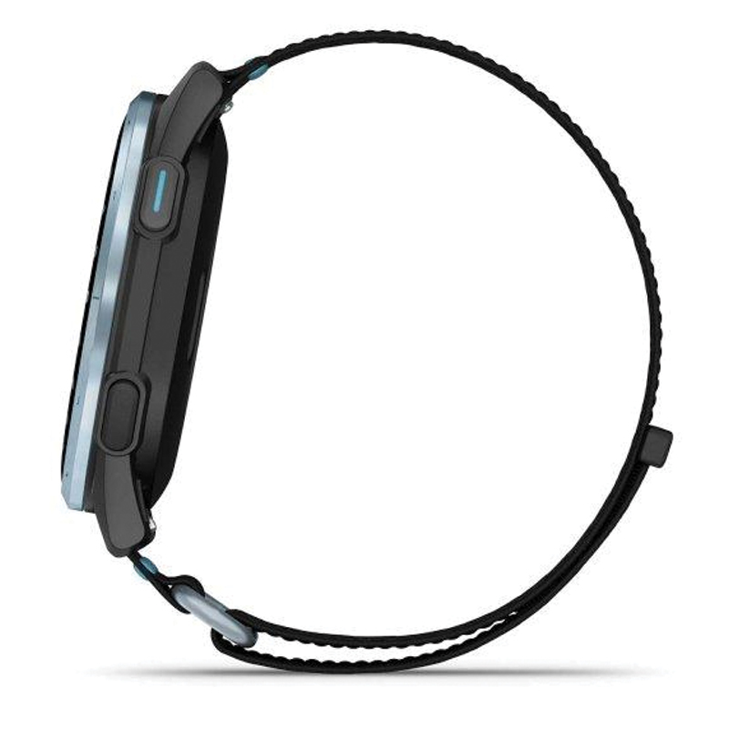 Garmin Approach J1 Golf GPS Watch | 43mm | Fabric | Black/Azure | Cloud Blue | 010-03898-00 - Image 3