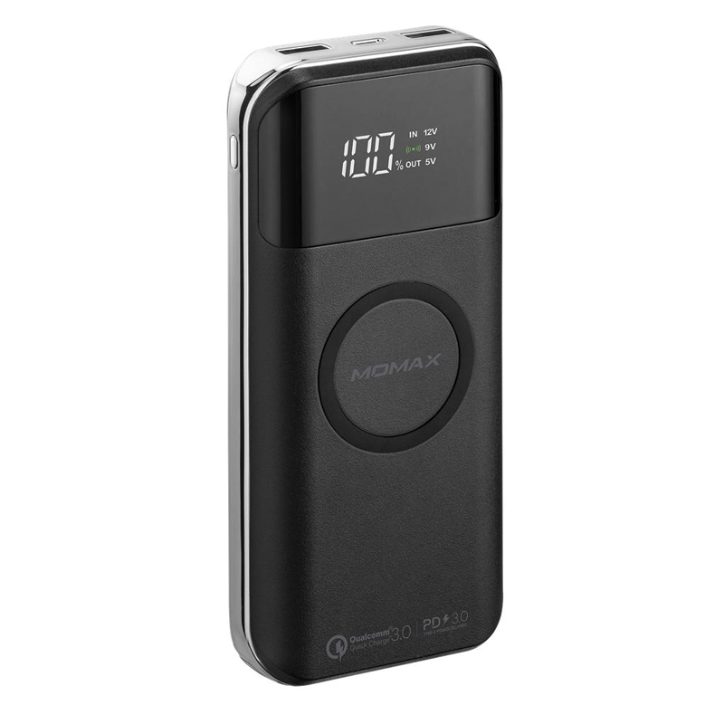 MOMAX Q.Power Air 2+ 20000mAh Wireless Power Bank – Black - Image 3