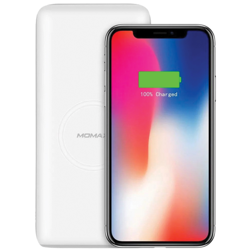 MOMAX Q.Power Air 2+ 20000mAh Wireless Power Bank – White - Image 3