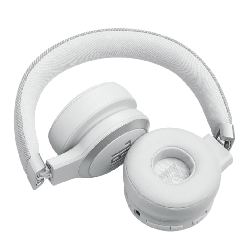 JBL Live 670NC Wireless Over-Ear Headphones | Adaptive Noise Cancelling | True Wireless | 65 Hours Battery Life | Hi-Res Audio | White - Image 3