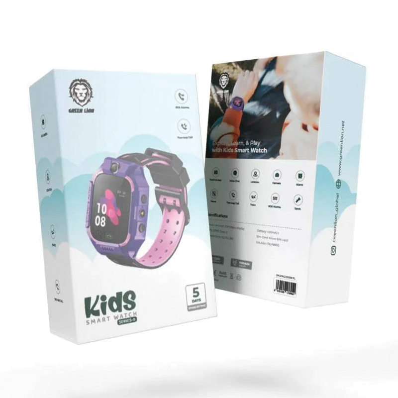 Green Lion Kids Smart Watch Series 5 | 2G SIM | Two-Way Calling | Up to 5 Days Standby | Purple - Image 3