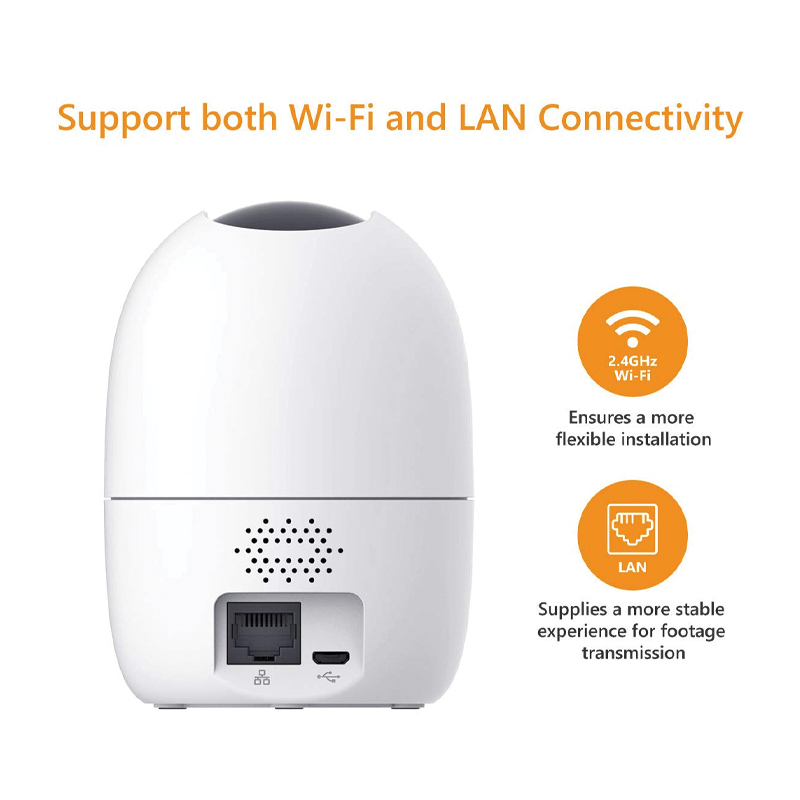 IMOU Ranger 2 Panoramic Panning and Tilting 5MP WiFi Camera – Motorized Pan & Tilt WiFi Dome Camera with 5MP QHD Resolution, 360° Panoramic Coverage, AI Human Detection, Smart Tracking, Two-Way Audio, Built-in Siren, Microphone, IR Night Vision (10m), Privacy Mode, MicroSD Card Slot. - Image 3