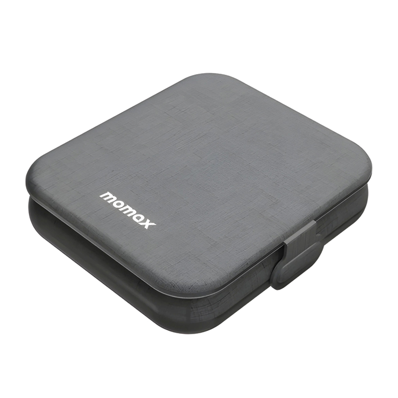 MOMAX Q.Mag Go 20W 2-in-1 Wireless Charger with MagSafe – UD30MFIE – Grey - Image 3