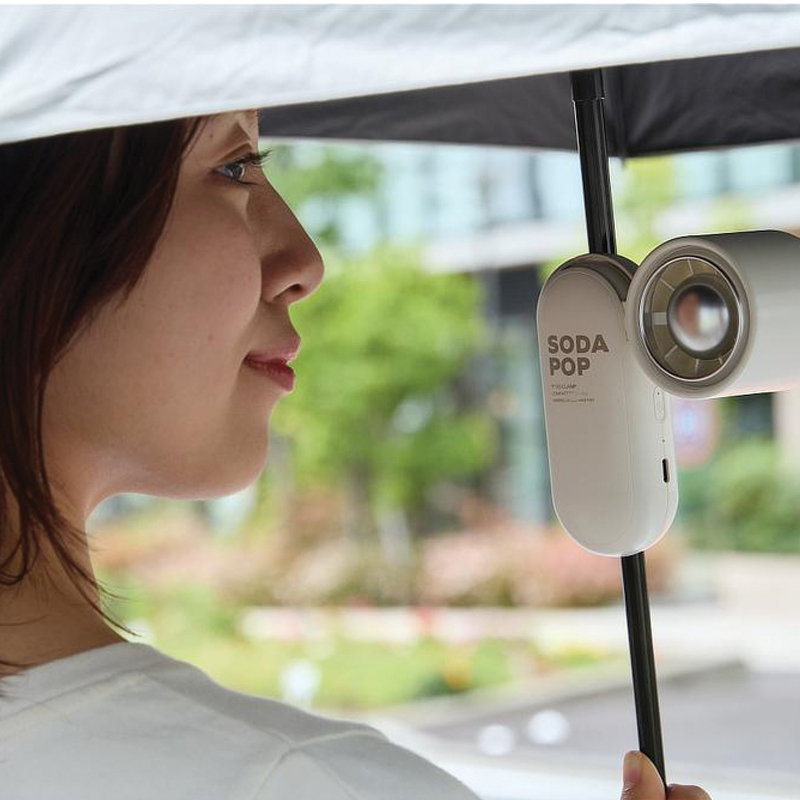 MOMAX 1° Go Clamp Compact Foldable Umbrella-Clip Mini Fan | White | IF22W - Image 4