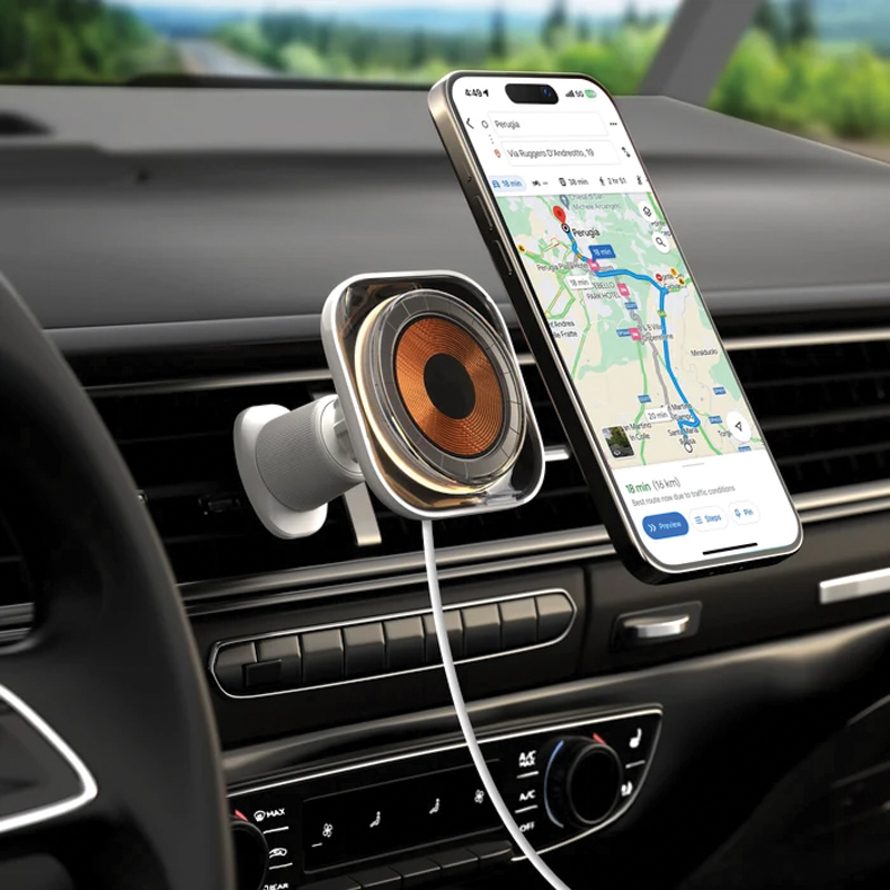 MOMAX 1-Charge Flow Magnetic Wireless Charging Car Mount 15W - Image 4