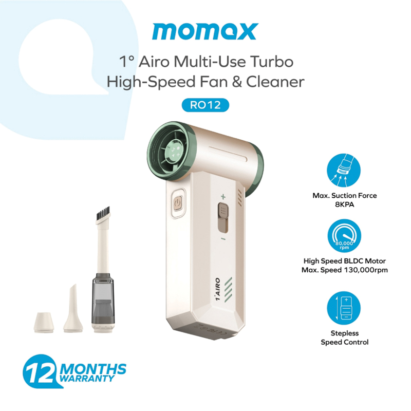 MOMAX 1° Airo Multi-Use Turbo High-Speed Fan & Cleaner - Image 4