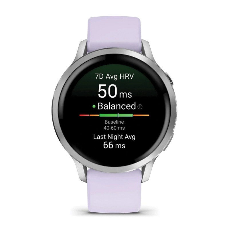 Garmin Venu 4 (41mm) GPS Smartwatch | Wi-Fi | Gray with Silver + Periwinkle | Worldwide | 010-03013-01 - Image 4
