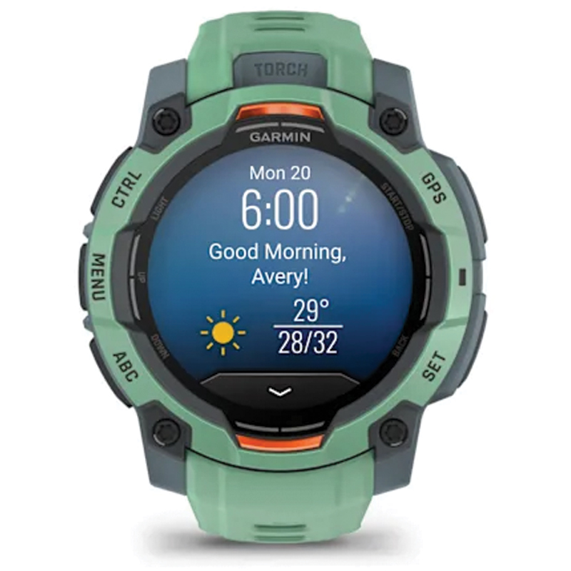 Garmin Instinct 3 GPS Smartwatch | 45mm | AMOLED | Neo Tropic | Neo Tropic Band | 010-02936-01 - Image 4