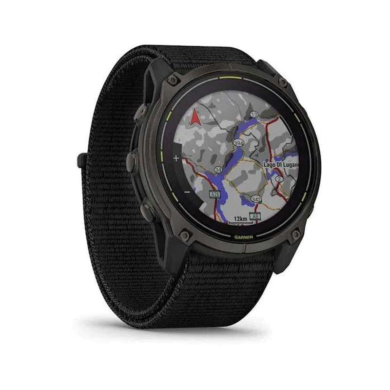 Garmin Enduro 3 Multisport GPS Smartwatch | 51mm | Solar Sapphire | Carbon Gray DLC Titanium | Black UltraFit Nylon Sport Loop Band | EMEA | 010-02751-01 - Image 4