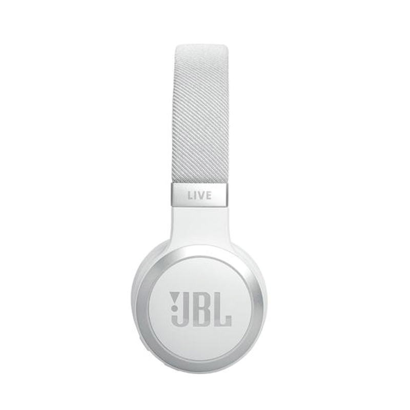 JBL Live 670NC Wireless Over-Ear Headphones | Adaptive Noise Cancelling | True Wireless | 65 Hours Battery Life | Hi-Res Audio | White - Image 4