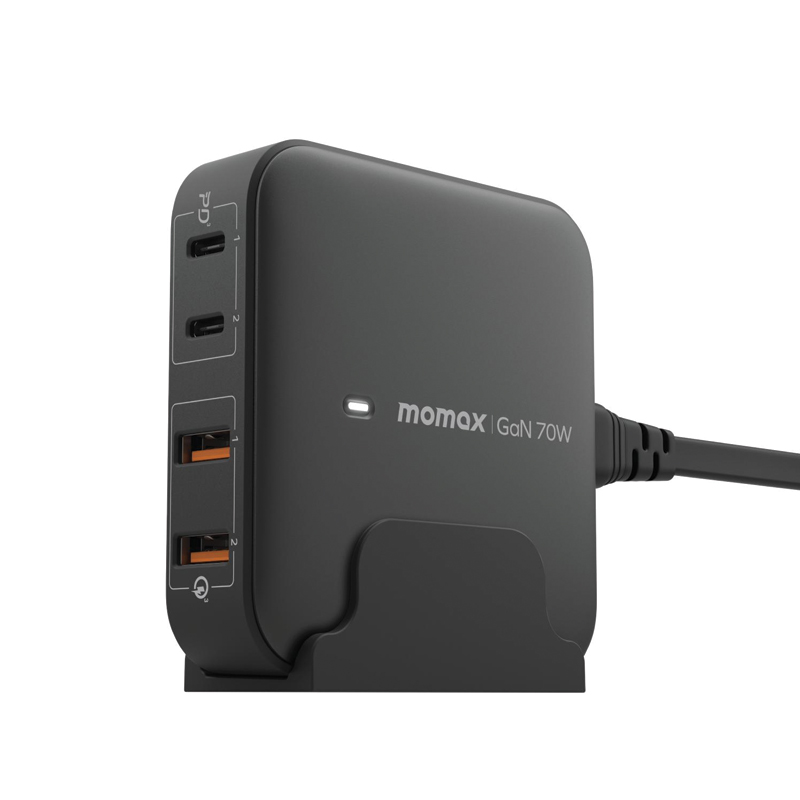 MOMAX OnePlug PD 70W GaN 4-Port Desktop Charger – UK - Image 4